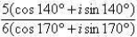 <strong>Divide the complex numbers below and leave the result in trigonometric form. </strong> A) B) C) D) E)