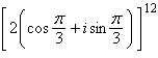 <strong>Use DeMoivre's Theorem to find the indicated power of the following complex number. </strong> A) 2048 B) C) -4,096 D) E) 4,096