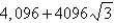 <strong>Use DeMoivre's Theorem to find the indicated power of the following complex number. </strong> A) 2048 B) C) -4,096 D) E) 4,096