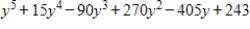 <strong>Use the Binomial Theorem to expand and simplify the expression. </strong> A) B) C) D) E)