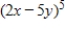 <strong>Use the Binomial Theorem to expand and simplify the expression. </strong> A) B) C) D) E)