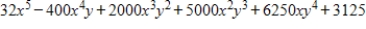 <strong>Use the Binomial Theorem to expand and simplify the expression. </strong> A) B) C) D) E)
