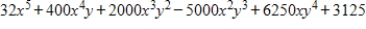 <strong>Use the Binomial Theorem to expand and simplify the expression. </strong> A) B) C) D) E)