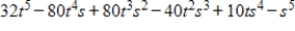 <strong>Expand the binomial by using Pascal's Triangle to determine the coefficients. </strong> A) B) C) D) E)
