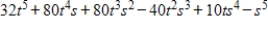 <strong>Expand the binomial by using Pascal's Triangle to determine the coefficients. </strong> A) B) C) D) E)