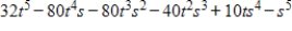 <strong>Expand the binomial by using Pascal's Triangle to determine the coefficients. </strong> A) B) C) D) E)