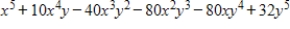 <strong>Expand the binomial by using Pascal's Triangle to determine the coefficients. </strong> A) B) C) D) E)