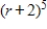 <strong>Use the Binomial Theorem to expand and simplify the expression. </strong> A) B) C) D) E)