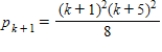 <strong>Find pk<sub> + 1</sub> for the given pk<sub> </sub>. </strong> A) B) C) D) E)