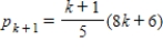 <strong>Find pk<sub> + 1</sub> for the given p<sub>k</sub>. </strong> A) B) C) D) E)