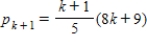 <strong>Find pk<sub> + 1</sub> for the given p<sub>k</sub>. </strong> A) B) C) D) E)