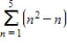 <strong>Find the sum using the formulas for the sums of powers of integers. </strong> A)40 B)330 C)225 D)15 E)55