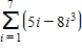 <strong>Find the sum using the formulas for the sums of powers of integers. </strong> A)-784 B)-3,136 C)4,200 D)5,600 E)-6,132