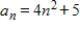 <strong>Find a quadratic model for the sequence with the indicated terms. </strong> A) B) C) D) E)