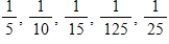 <strong>Select the first five terms of the sequence.(Assume that n begins with 1. ) </strong> A) B) C) D) E)