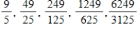 <strong>Select the first five terms of the sequence. </strong> A) B) C) D) E)
