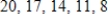 <strong>Select the first five terms of the sequence defined recursively. </strong> A) B) C) D) E) 