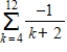<strong>Use a calculator to find the sum.Round to four decimal places. </strong> A)-0.9682 B)-2.2516 C)-0.0714 D)-0.8968 E)-1.7516