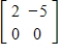<strong>Find the determinant of the matrix. </strong> A) B)0 C) D)10 E)
