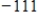 <strong>Find the determinant of the matrix. </strong> A)111 B)110 C) D) E)
