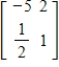 <strong>Find the determinant of the matrix. </strong> A)-6 B)-7 C)-4 D)-5 E)-8