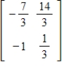 <strong>Find the determinant of the matrix. </strong> A) B) C) D) E)