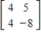 <strong>Find all minors of the matrix. </strong> A) B) C) D) E)