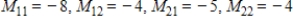 <strong>Find all minors of the matrix. </strong> A) B) C) D) E)