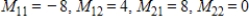 <strong>Find all minors of the matrix. </strong> A) B) C) D) E)
