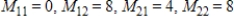 <strong>Find all minors of the matrix. </strong> A) B) C) D) E)