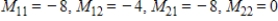 <strong>Find all minors of the matrix. </strong> A) B) C) D) E)