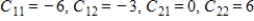 <strong>Find all the cofactors of the matrix. </strong> A) B) C) D) E)