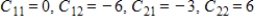 <strong>Find all the cofactors of the matrix. </strong> A) B) C) D) E)