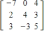 <strong>Find all minors of the matrix. </strong> A) B) C) D) E)