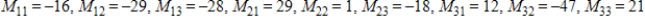 <strong>Find all minors of the matrix. </strong> A) B) C) D) E)