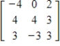 <strong>Find all the cofactors of the matrix. </strong> A) B) C) D) E)