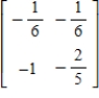 <strong>Find the determinant of the matrix . </strong> A) B) C) D) E)