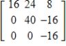 <strong>Use the matrix capabilities of a graphing utility to find the determinant of the matrix .</strong> A)-1,024 B)0 C) D)-2,560 E)