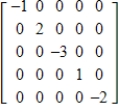 <strong>Use the matrix capabilities of a graphing utility to find the determinant of the matrix .</strong> A)-6 B)4 C)-2 D)-1 E)-12
