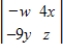 <strong>Evaluate the determinant of the matrix below to determine which of the following makes the equation true. </strong> A) B) C) D) E)