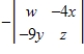 <strong>Evaluate the determinant of the matrix below to determine which of the following makes the equation true. </strong> A) B) C) D) E)