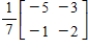 <strong>Use the inverse formula to find the inverse of the 2×2 matrix (if it exists). </strong> A) B) C) D) E)
