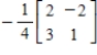 <strong>Use the inverse formula to find the inverse of the 2×2 matrix (if it exists). </strong> A) B) C) D) E)