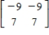 <strong>Use the inverse formula to find the inverse of the matrix (if it exists). </strong> A) B) C) D) E)Does not exist