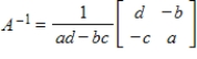 <strong>Use the inverse formula to find the inverse of the 2×2 matrix (if it exists). </strong> A) B) C) D) E)