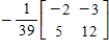 <strong>Use the inverse formula to find the inverse of the 2×2 matrix (if it exists). </strong> A) B) C) D) E)