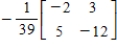 <strong>Use the inverse formula to find the inverse of the 2×2 matrix (if it exists). </strong> A) B) C) D) E)