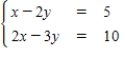 <strong>Solve the system of linear equations. </strong> A) B) C) D) E)