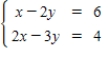<strong>Solve the system of linear equations. </strong> A) B) C) D) E)