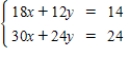 <strong>Use an inverse matrix to solve (if possible)the system of linear equations. </strong> A)( , ) B)( 4, ) C)( , ) D)( , ) E)( ,3 )